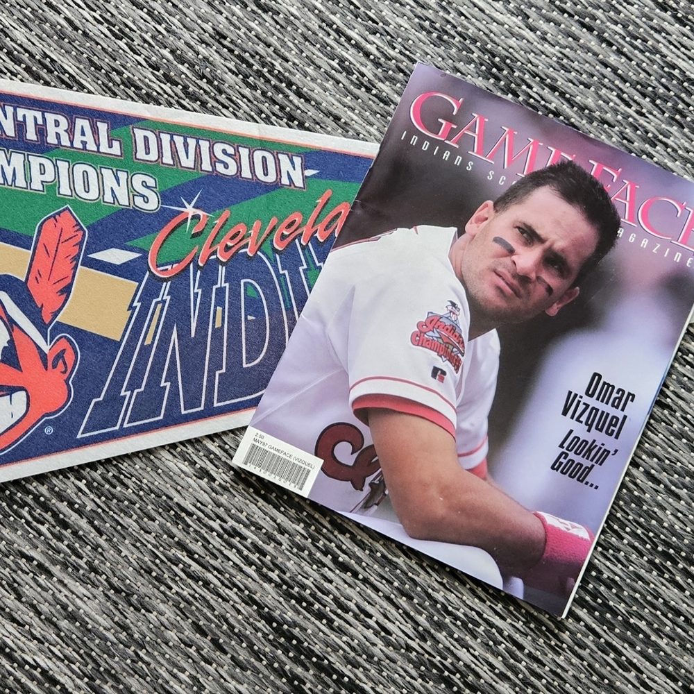 Vintage "Cleveland Indians" Collectibles  (2 item bundle)